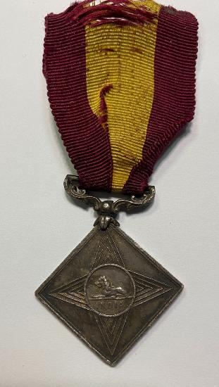 British Army India Temperance Medal