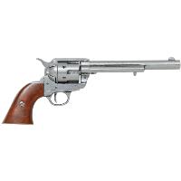 Code: G1107G Replica Colt Peacemaker With Wooden Handle Gun Metal 1869 Long Barrel