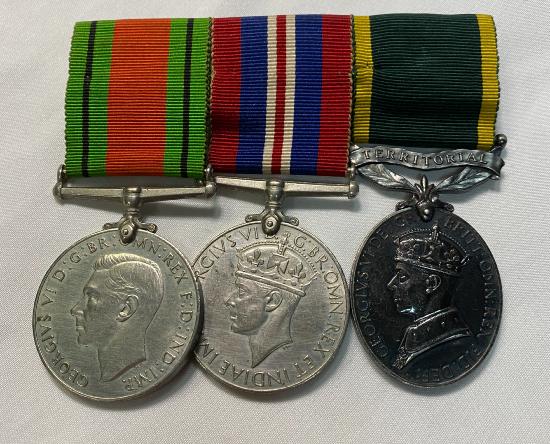 WW2 British Royal Artillery Officer Medal Group