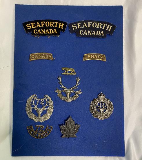  Canadian Seaforth Highlanders Badge  Collection