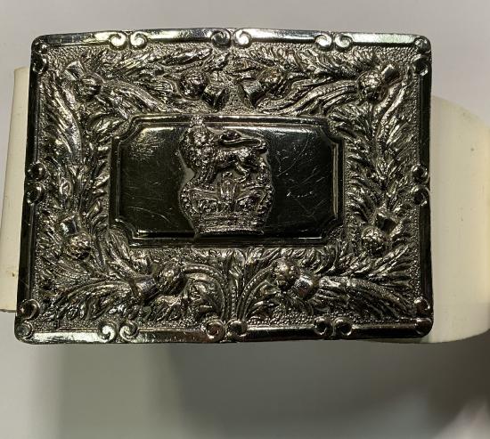 Glasgow Yeomanry Regiment Sgt Majors Pipers Dress Buckle