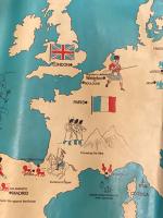 Vintage Napoleon's Campaigns In Europe Poster