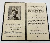 WW2 German Gebirgsjager Memorial Card