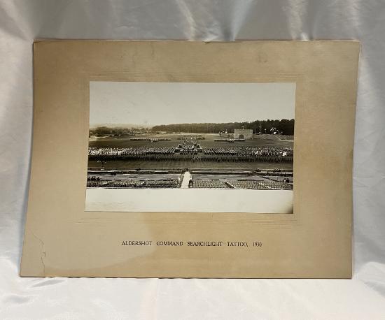 Aldershot Command Searchlight Tattoo 1930 Carded Photograph