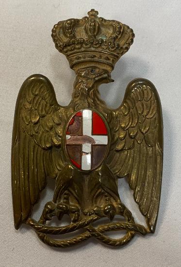 Italian North Africa Police Pith Helmet Badge