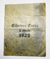WW2 German Packet Of Issue For Iron Cross 2nd Class