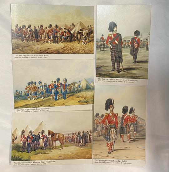 72nd & 78th Highlanders Postcards