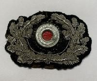 WW2 German Army Officer Visor Cap Cockade & Wreath