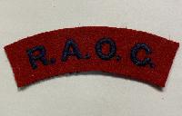 WW2 British Royal Army Ordnance Corp Cloth Shoulder Title