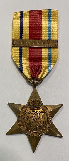 WW2 British Africa Star With First Army Clasp.