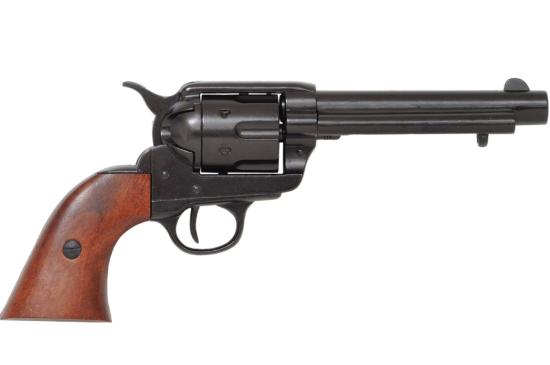 Code: G1106N Replica Colt Peacemaker With Wooden Handle Black Finish 1869