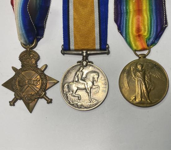 WW1 British Trio  To Seaforth Highlanders 