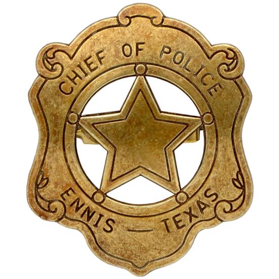 Code: G110 Replica Chief of Police Badge