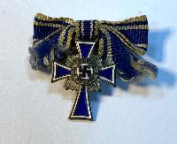 WW2 German Miniature Mother's Cross In Silver