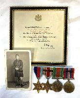 WW2 Seaforth Highlanders CSM Mentioned In Despatches Medal Group