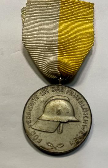 WW2 German Hannover Fire Brigade Merit Medal