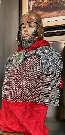 Replica Roman Auxiliary Archer Helmet & Chainmail