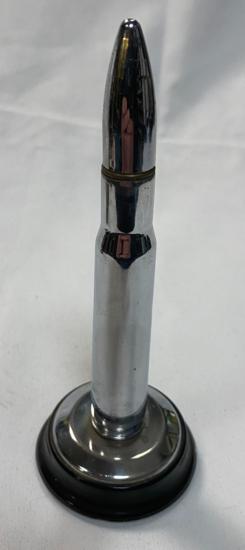 WW2 Chromed 50 Cal Bullet Table Lighter