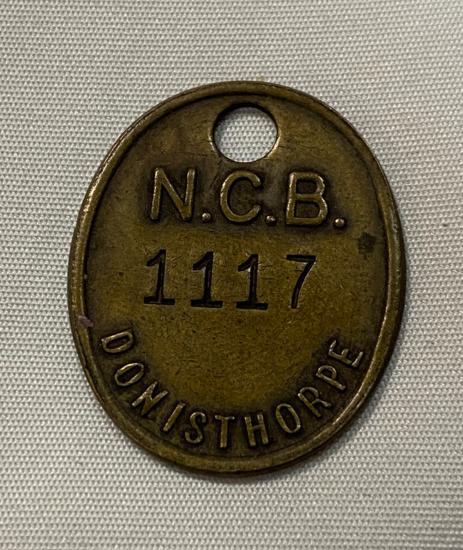 N.C.B. Donisthorpe Pit Mine Check Tag