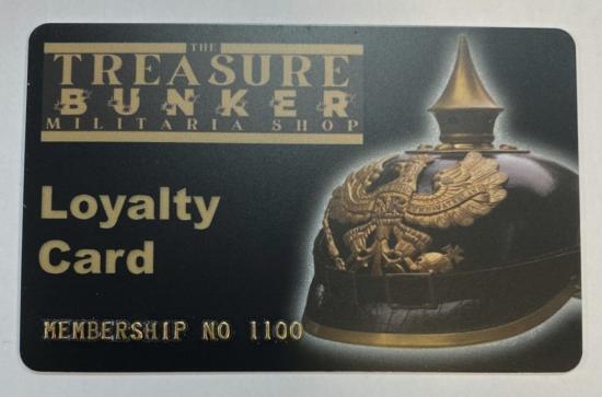 Treasure Bunker Loyalty Card 