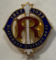 Independent Order Of Rechabites Blackburn District No71 Badge