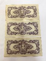 WW2 Japanese Occupation Five Cent Notes 