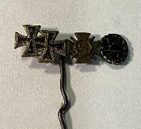 WW1 German Iron Cross 1st & 2nd Class, Cross Of Honour, Wound Badge Lapel Stickpin
