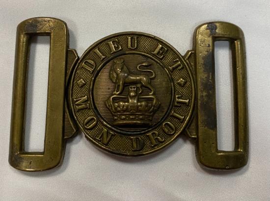 Victorian British Army Brass Belt Buckle