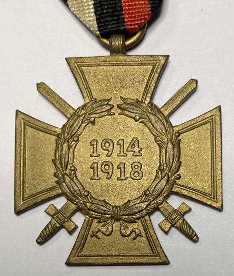 German Honour Cross With Swords