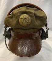 WW2 U.S.A.A.F. NCO/EM Private Purchase Crusher Visor Cap With Headphones