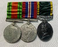 WW2 British Royal Artillery Officer Medal Group