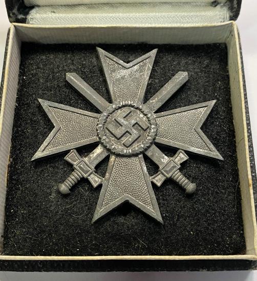 WW2 German Cased War Merit Cross 1st Class With Swords