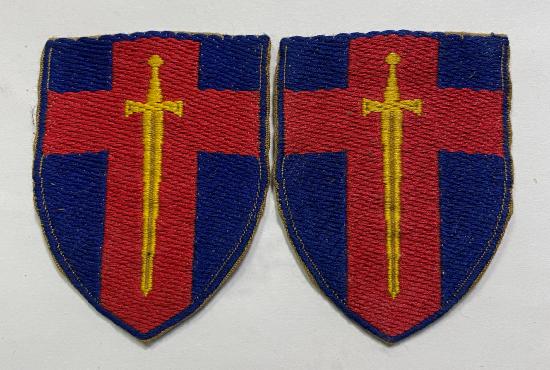 British Army Of The Rhine Cloth Shoulder Titles 