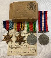 WW2 British Boxed Medal Group