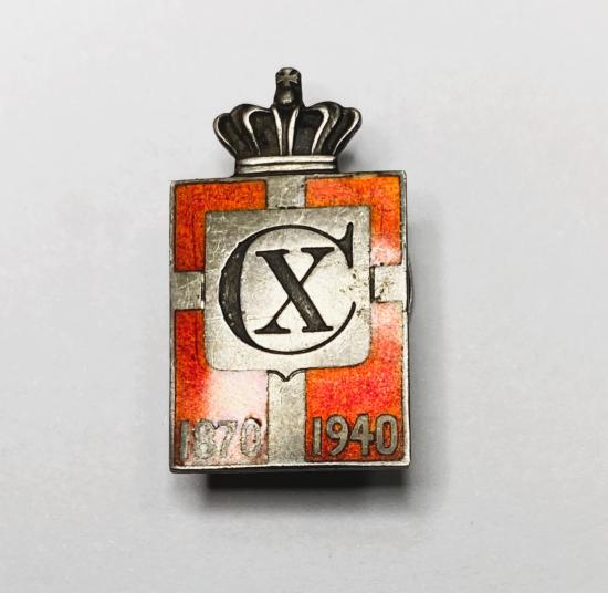 WW2 Danish KingMark Lapel Pin