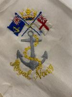 WW2 British RN Sweetheart Handkerchief