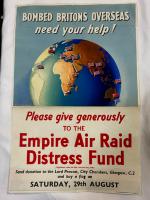 WW2 British Empire Air Raid Distress Fund Poster 