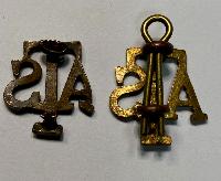 WW2 British A.T.S.Collar Badges