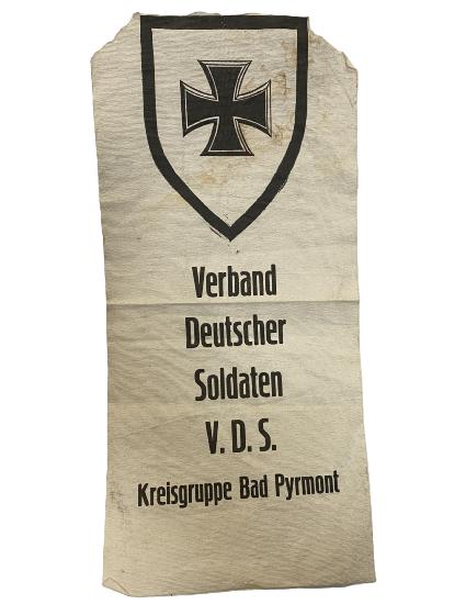 West German Verband Deutscher Soldaten V.D.S. Paper Pennant