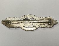 WW2 German Kriegsmarine U-Boat Front Clasp in Silver Second Pattern