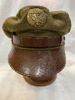 WW2 U.S.A.A.F. NCO/EM Private Purchase Crusher Visor Cap With Headphones