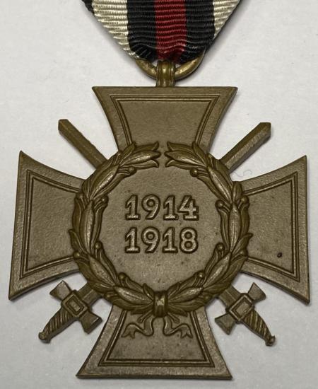 WW2 German Cross Of Honour With Swords