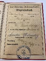 WW2 German D.A.F. Membership Book