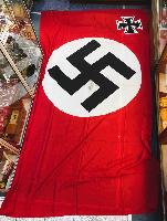 WW2 German Kriegsmarine Merchant ship flag with Iron Cross