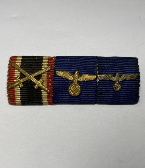 WW2 German Three Medal Ribbon Bar