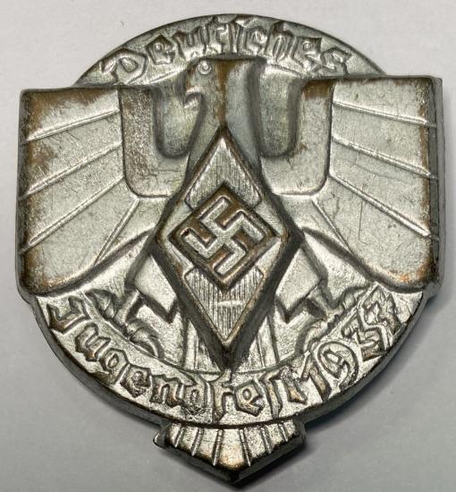 WW2 German Deutsches Jugendfest 1937 Badge