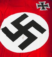 WW2 German Kriegsmarine Merchant ship flag with Iron Cross