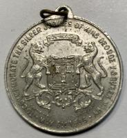 British King George V & Queen Mary Silver Jubilee Medallion