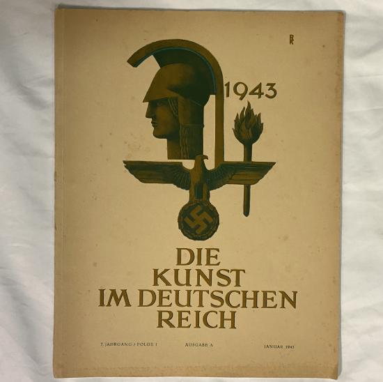 WW2 German Die Kunst Im Deutschen Reich 1943