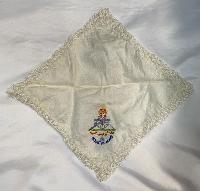 WW1 Royal Artillery Embroidered Silk Handkerchief